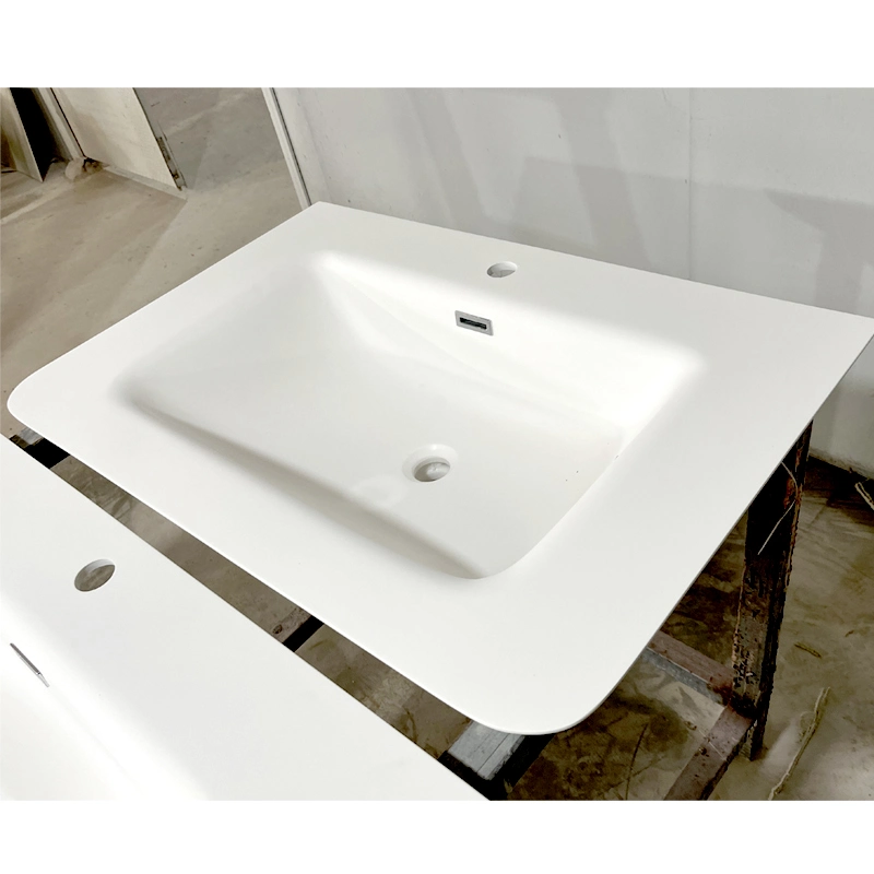 100cm Modern Acrylic Stone Corian Bathroom Cabinet Hand Wash Basin