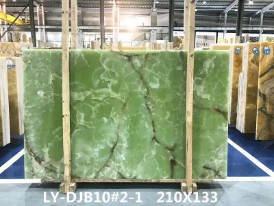 Piedra natural ónix verde pulida/pulida con piedra para pisos interiores/azulejos de pared/encimeras/escaleras/alféizares/columnas/adoquines/fondo/mosaico/fregaderos