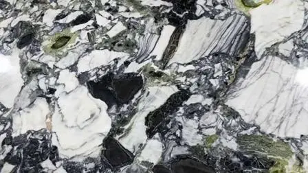 Pasos de pisada de escaleras de piedra de mármol verde hielo natural chino pulido